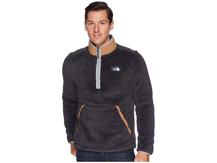 The North Face Campshire Pullover (weathered Black/cargo Khaki) Men's Long Sleeve Pullover