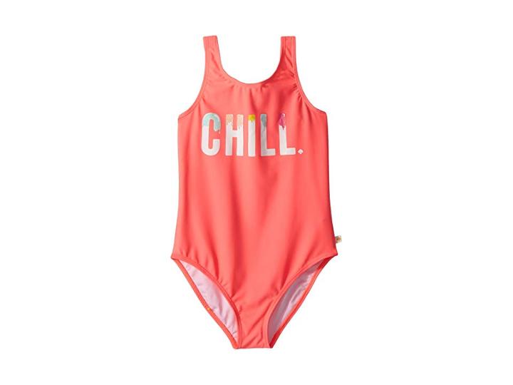 Kate Spade New York Kids Chill One-piece (big Kids) (surprise Coral) Girl's Swimsuits One Piece
