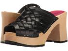Swedish Hasbeens Monika (black) Women's Clog/mule Shoes