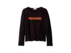 Missoni Kids Printed Logo T-shirt (big Kids) (black) Girl's T Shirt