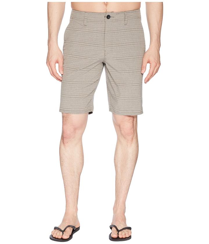 O'neill Locked Stripe Hybrid Walkshorts (dark Army) Men's Shorts