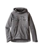 Nike Kids Elite Pullover Hoodie (little Kids/big Kids) (charcoal Heather/anthracite/cool Grey) Boy's Sweater