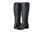 Frye Phillip Harness Tall (black Extended Soft Vintage Leather) Women's First Walker Shoes