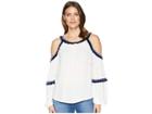 Rock And Roll Cowgirl Cold Shoulder B4-6066 (natural) Women's Clothing