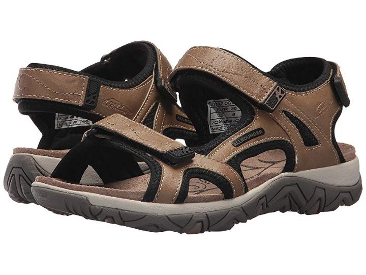 Allrounder By Mephisto Larisa (taupe Glamour/black Mesh) Women's Sandals