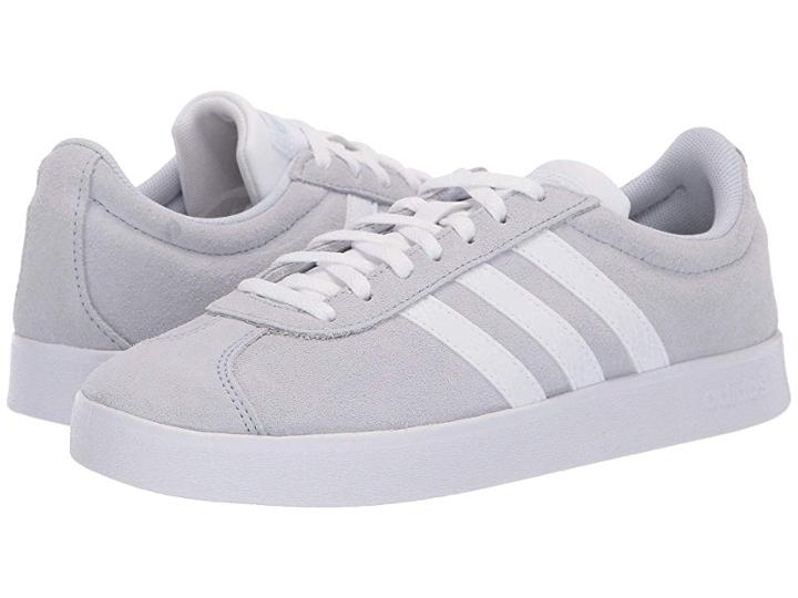 Adidas Vl Court Shoes (aero Blue S18/footwear White/light Granite) Women's Shoes