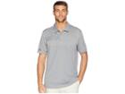 Adidas Golf 3-stripes Heather Block Polo (grey Three Heather) Men's Short Sleeve Pullover