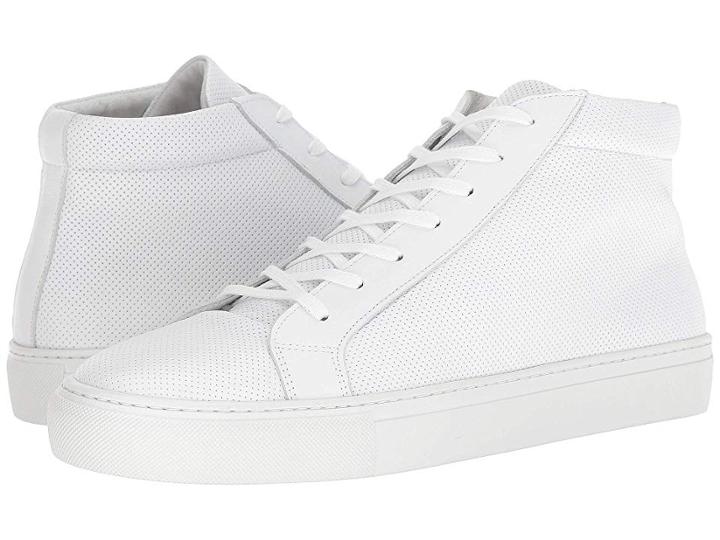 Supply Lab Deacon (white Perforated) Men's Lace Up Casual Shoes