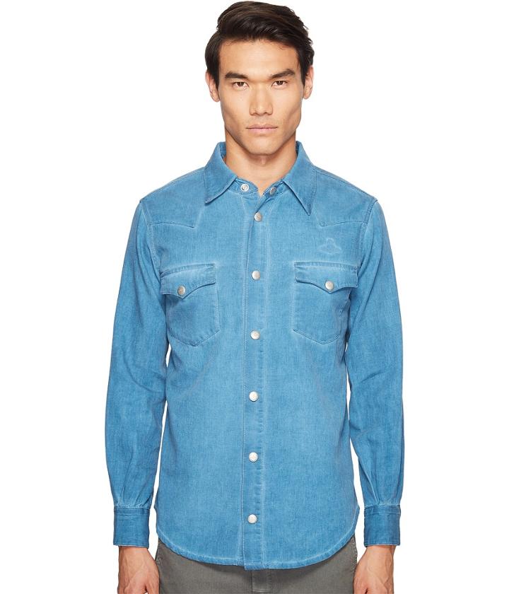 Vivienne Westwood Anglomania Lee Classic Lars Shirt (blue Denim) Men's Clothing
