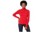 Lauren Ralph Lauren Petite Turtleneck Sweater (lacquer Red) Women's Sweater