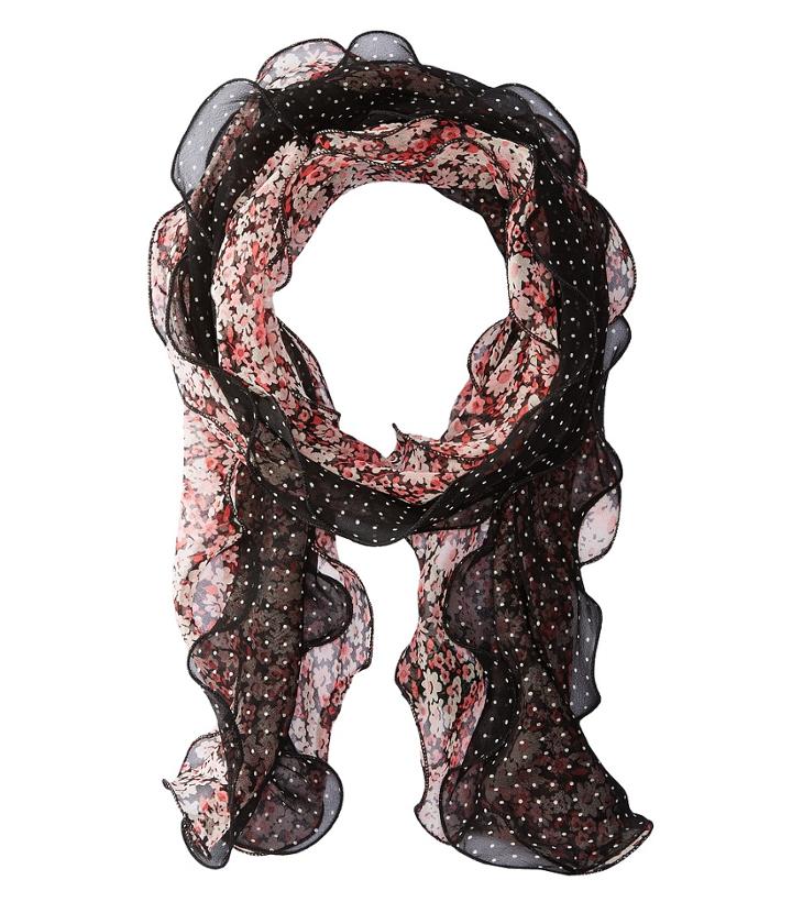 Lauren Ralph Lauren Livia Silk Oblong Scarf (black) Scarves