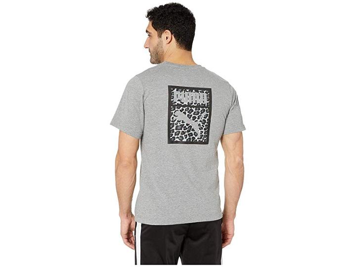 Puma Wild Pack Tee (medium Gray Heather) Men's T Shirt