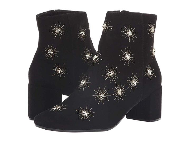 French Sole Candid Bootie (black Suede) Women's Boots