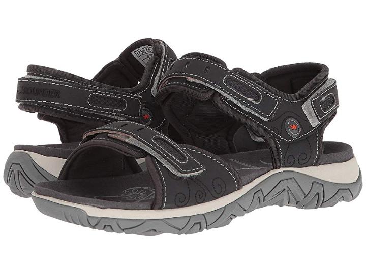 Allrounder By Mephisto Lagoona (lavagna (dark Grey) Nubuck/d Mesh) Women's Sandals