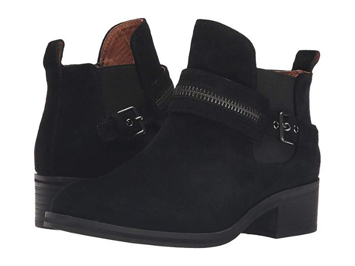 Gentle Souls By Kenneth Cole Penny (black Suede) Women's Shoes