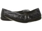 Softwalk Hampshire (black Python) Women's Flat Shoes
