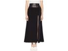 Yigal Azrouel High-waisted Long Skirt W/ Double Tie (black) Women's Skirt