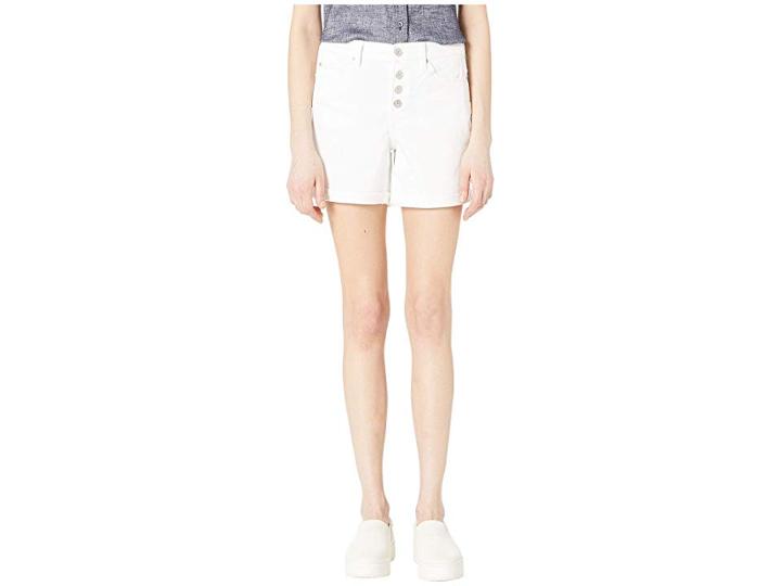 Nicole Miller New York Soho High-rise Bermuda (white) Women's Shorts