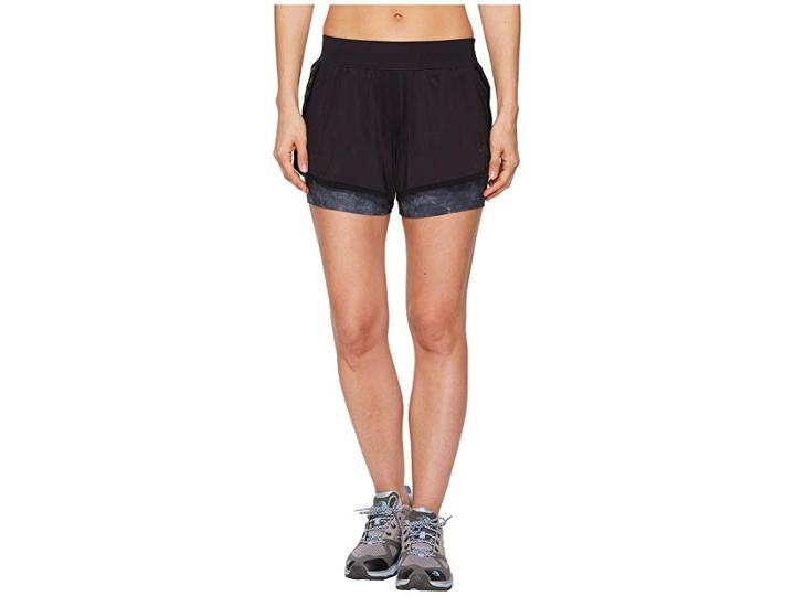 The North Face Versitas 2-in-1 Shorts (tnf Black/tnf Black Chalk Print) Women's Shorts