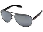 Prada Linea Rossa 0ps 53ps (black/light Grey Mirror Black) Fashion Sunglasses