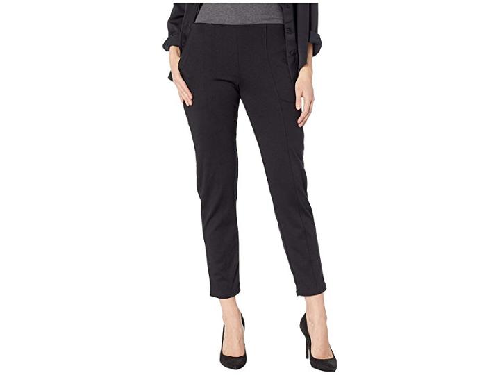 Hue Seamed Luxe Ponte Skimmer Leggings (black/solid) Women's Casual Pants