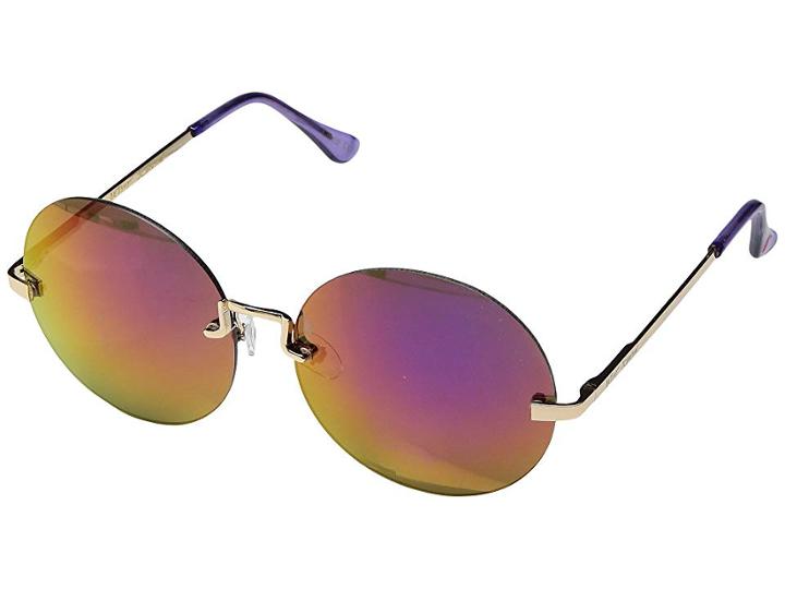 Betsey Johnson Bj475122 (gold/purple) Fashion Sunglasses