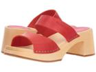 Swedish Hasbeens Maria (red) Women's Sandals