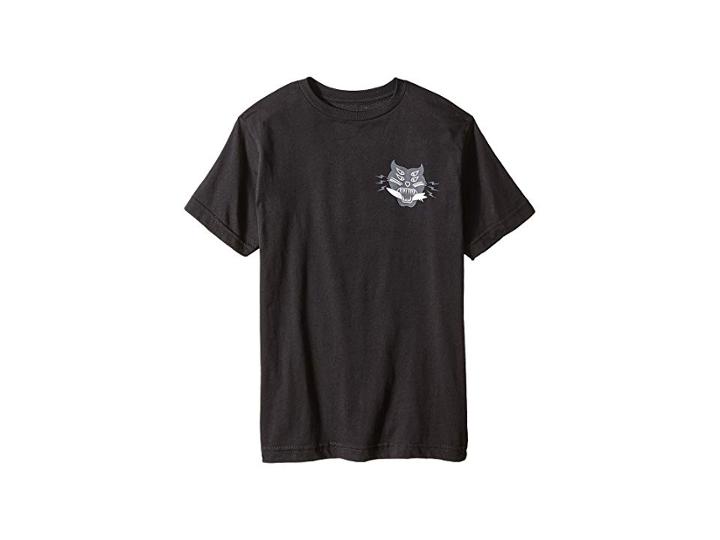 O'neill Kids Hell Cat Short Sleeve Screen Tee (big Kids) (black) Boy's T Shirt
