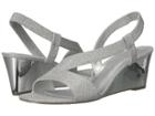 Adrianna Papell Taryn (silver Jimmy Net) Women's Wedge Shoes