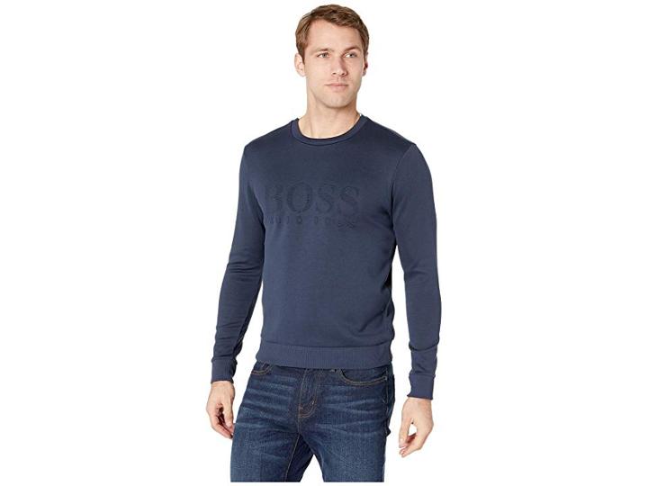 Boss Hugo Boss Salbo 10134333 01 (navy) Men's Long Sleeve Pullover