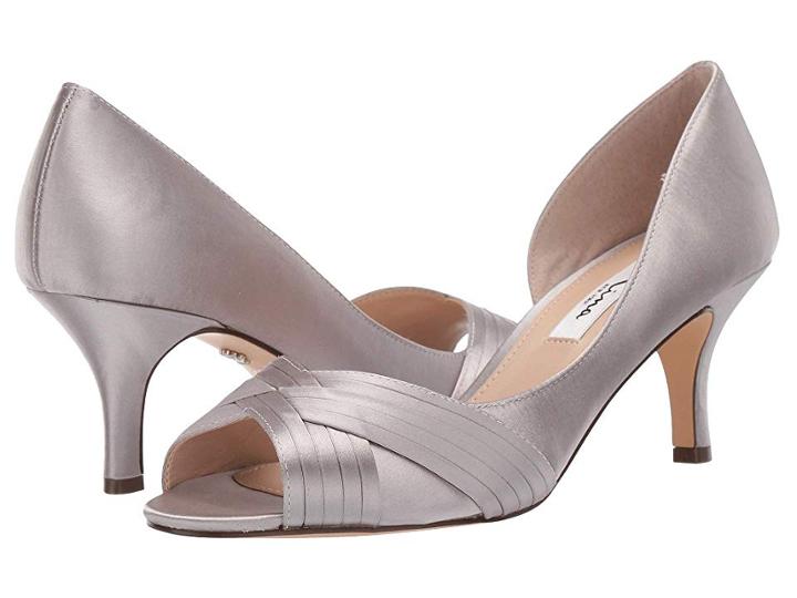 Nina Contesa (silver Luster Satin) High Heels