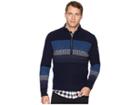 Obermeyer Textured 1/2 Zip Sweater (nocturnal Blue) Men's Sweater