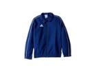 Adidas Kids Core 18 Jacket (little Kids/big Kids) (dark Blue/white) Boy's Coat