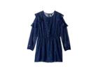 Tommy Hilfiger Kids Printed Chiffon Dress (big Kids) (flag Blue) Girl's Dress