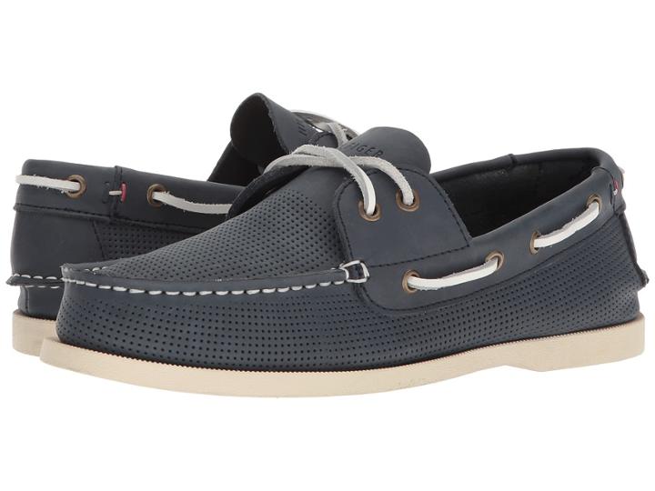 Tommy Hilfiger Bowman 8 (dark Blue Leather) Men's Shoes
