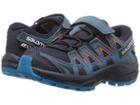 Salomon Kids Xa Pro 3d Cswp (toddler/little Kid) (navy Blazer/mallard Blue/hawaiian Surf) Boys Shoes