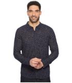 Toad&co Mattock Long Sleeve Slim Shirt (indigo Mini Floral Print) Men's Clothing