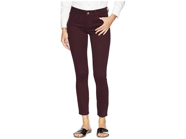 Dl1961 Margaux Instasculpt Ankle Skinny In Deep Burgundy (deep Burgundy) Women's Jeans