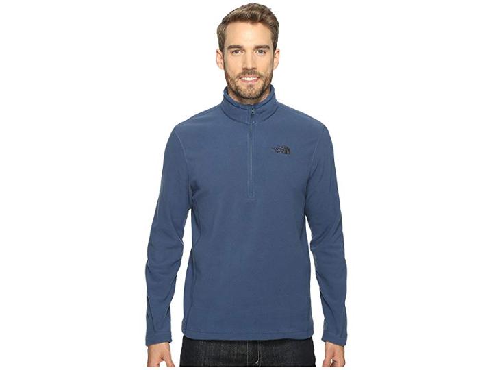 The North Face Tka 100 Glacier 1/4 Zip (shady Blue) Men's Sweatshirt