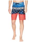 O'neill Hyperfreak Superfreak Series Boardshorts (red/white/blue) Men's Swimwear