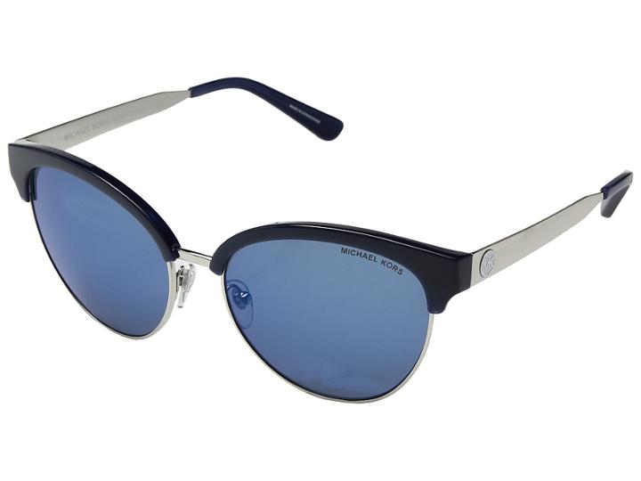 Michael Kors Amalfi 0mk2057 56mm (navy/navy Mirror) Fashion Sunglasses