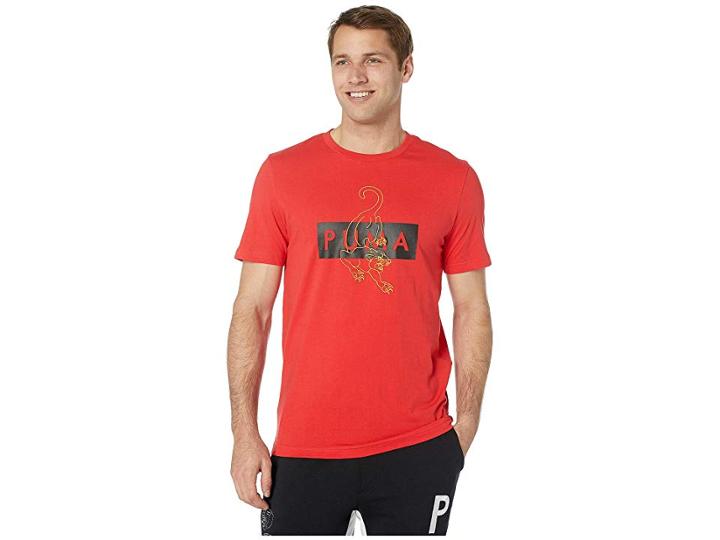 Puma Last Dayz Short Sleeve T-shirt (high Risk Red) Men's T Shirt