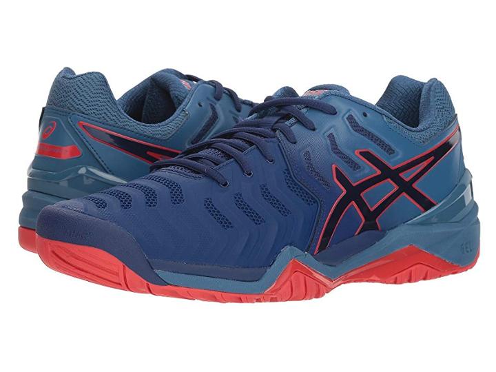 Asics Gel-resolution 7 (blue Print/blue Print) Men's Tennis Shoes