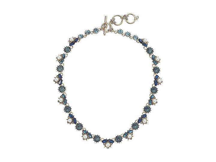 Marchesa 16 Inch Collar Necklace (gold/blue Multi) Necklace