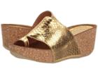Donald J Pliner Ginie (gold Mirror Metallic Snake) Women's Shoes