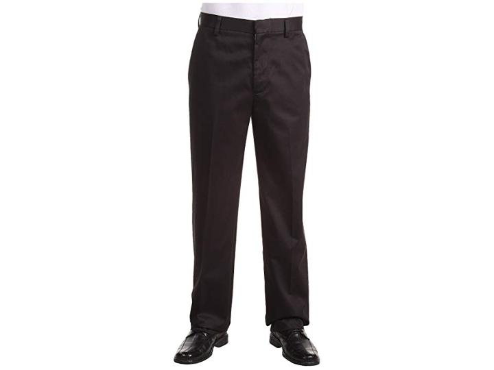 Dockers Signature Khaki D3 Classic Fit Flat Front (black) Men's Casual Pants