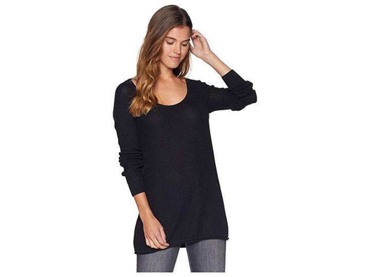 Show Me Your Mumu Ryan Rene Reversible Sweater (pitch Black Knit) Women's Sweater