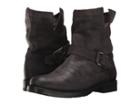 Frye Natalie Short Engineer (charcoal Cut Vintage Leather) Women's Boots