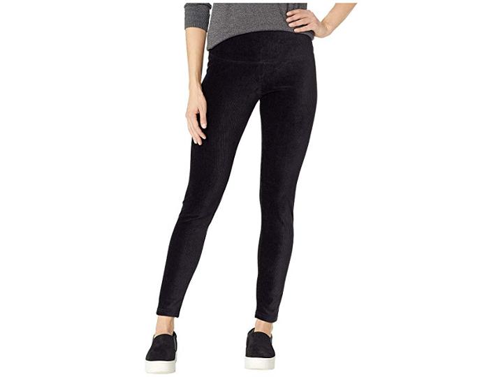 Alexander Jordan Secretly Slimming Tummy Control Leggings Knit Corduroy (black) Women's Casual Pants
