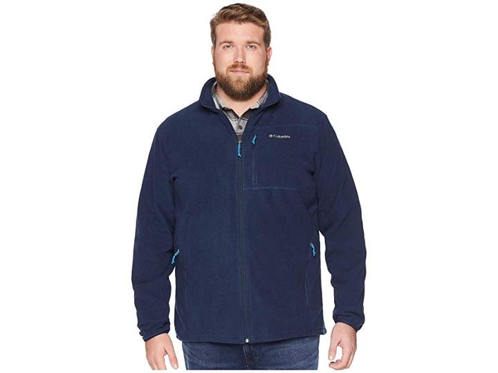 Columbia Big Tall Cascades Explorertm Full Zip Fleece (collegiate Navy) Men's Coat